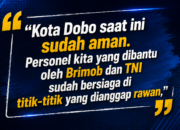 Kota Dobo Kondusif, Wakapolres Aru: Personel Brimob dan TNI Tetap Siaga