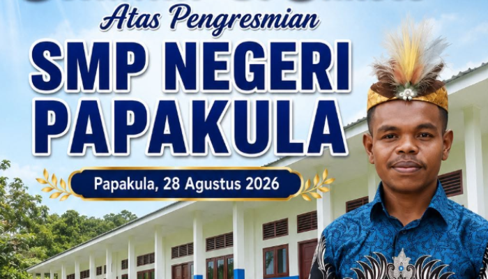 Legislator Puji Terobosan, Kadis Pendidikan Wakili Bupati Resmikan SMPN Papukula
