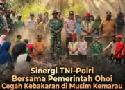 Sinergi TNI-Polri dan Pemerintah Ohoi Cegah Kebakaran Lahan di Musim Kemarau
