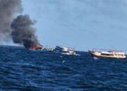 Gara-gara Dimarahi Nakhoda, ABK Ini Nekat Bakar Kapal Cumi Lalu Terjun ke Laut